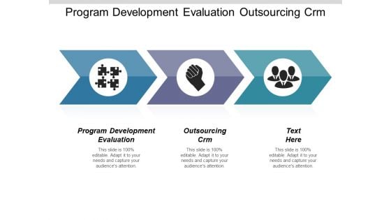 Program Development Evaluation Outsourcing Crm Ppt PowerPoint Presentation Gallery Portrait