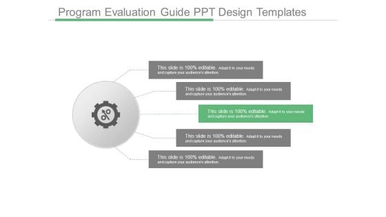 Program Evaluation Guide Ppt Design Templates