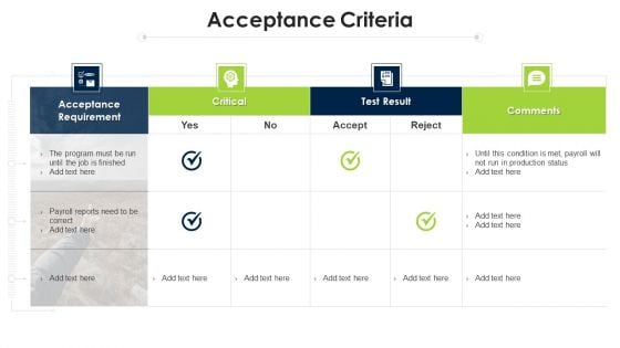 Program Evaluation Templates Bundle Acceptance Criteria Ppt Pictures Mockup PDF