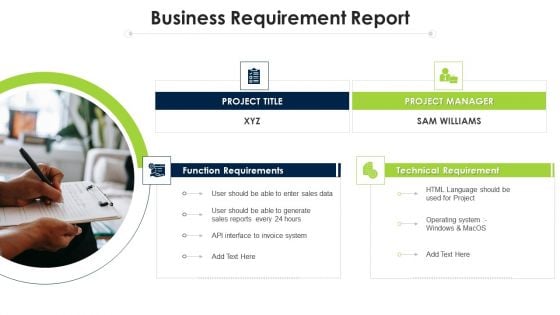 Program Evaluation Templates Bundle Business Requirement Report Ppt Guide PDF