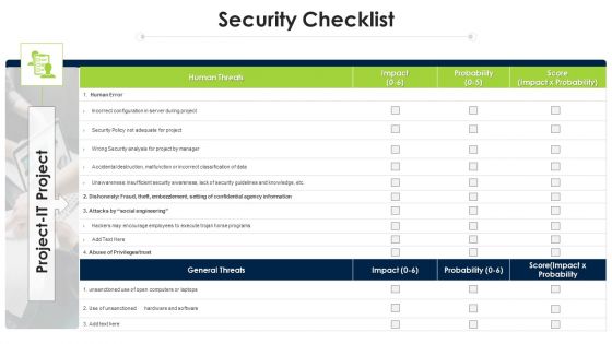 Program Evaluation Templates Bundle Security Checklist Ppt Outline Graphics Tutorials PDF