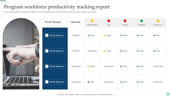Program Workforce Productivity Tracking Report Microsoft PDF