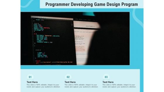 Programmer Developing Game Design Program Ppt PowerPoint Presentation Show Influencers PDF