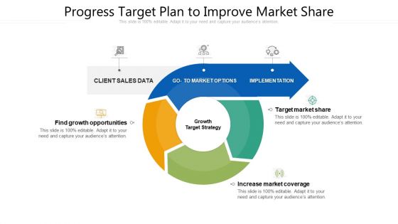 Progress Target Plan To Improve Market Share Ppt PowerPoint Presentation File Layouts PDF