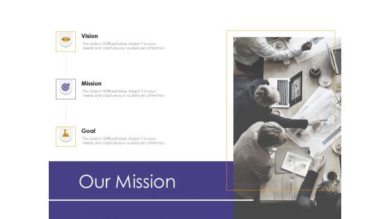 Progressive Our Mission Ppt Gallery Shapes PDF