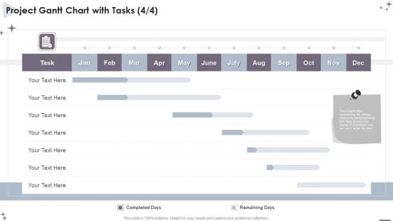 Project Administration Bundle Project Gantt Chart With Tasks Structure PDF