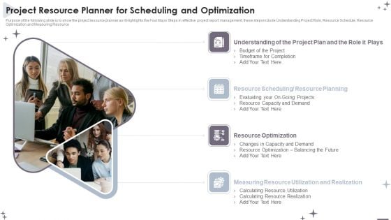 Project Administration Bundle Project Resource Planner For Scheduling And Optimization Sample PDF