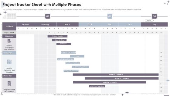 Project Administration Bundle Project Tracker Sheet With Multiple Phases Demonstration PDF