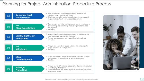 Project Administration Procedure Ppt PowerPoint Presentation Complete Deck With Slides Slide06