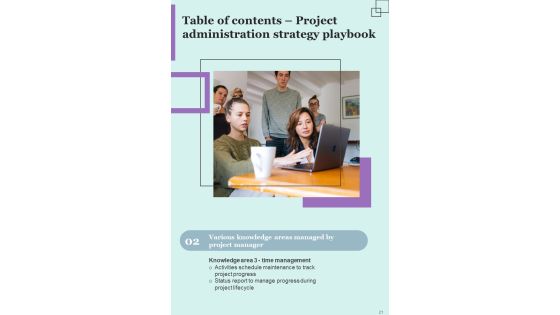 Project Administration Strategy Playbook Template Slide21