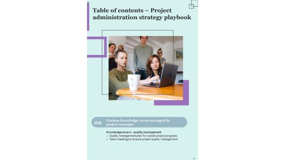 Project Administration Strategy Playbook Template Slide24