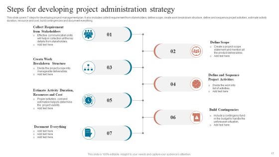 Project Administration Strategy Ppt PowerPoint Presentation Complete Deck With Slides Slide17