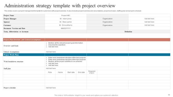 Project Administration Strategy Ppt PowerPoint Presentation Complete Deck With Slides Slide59