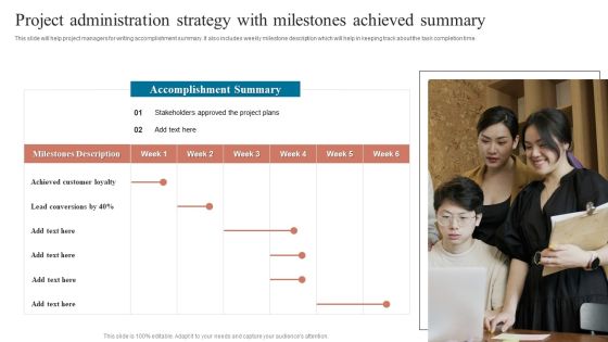 Project Administration Strategy Ppt PowerPoint Presentation Complete Deck With Slides Slide09