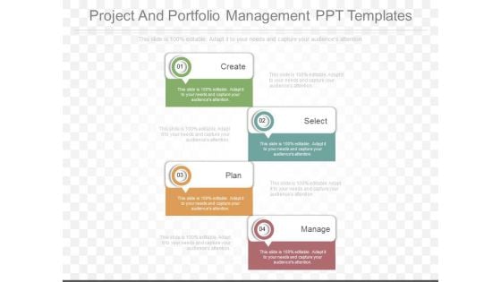 Project And Portfolio Management Ppt Templates
