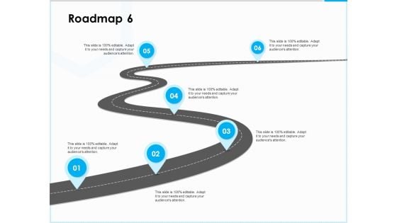 Project Budget Roadmap Six Stage Process Ppt PowerPoint Presentation Summary Ideas PDF