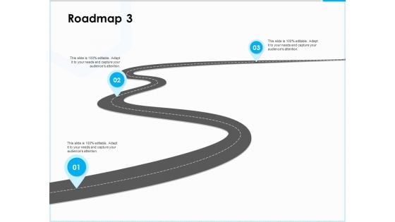 Project Budget Roadmap Three Stage Process Ppt PowerPoint Presentation Model Show PDF