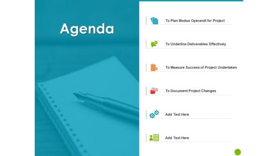 Project Capabilities Agenda Ppt Summary Vector PDF