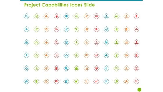 Project Capabilities Icons Slide Ppt Pictures Design Inspiration PDF