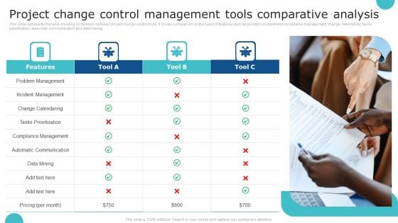 Project Change Control Management Tools Comparative Analysis Information PDF