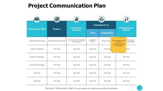 Project Communication Plan Ppt PowerPoint Presentation Layouts Graphic Images