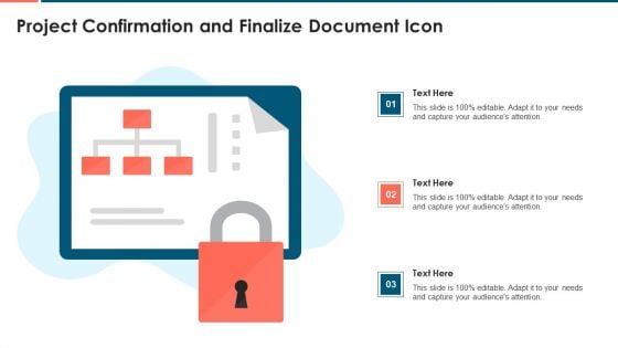 Project Confirmation And Finalize Document Icon Structure PDF