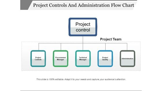 Project Controls And Administration Flow Chart Ppt PowerPoint Presentation Layouts Diagrams