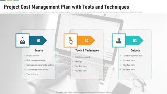 Project Cost Management Plan With Tools And Techniques Pictures PDF