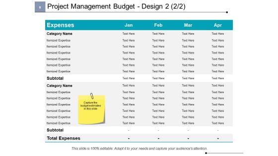 Project Cost Ppt PowerPoint Presentation Complete Deck With Slides Slide08