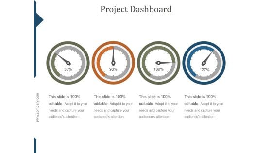 Project Dashboard Ppt PowerPoint Presentation Design Ideas