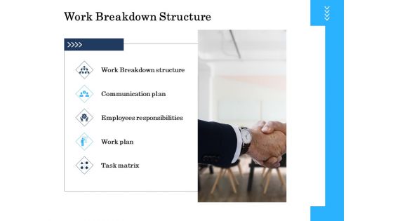 Project Deliverables Administration Outline Work Breakdown Structure Ppt Slides Examples PDF