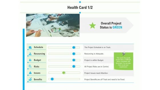 Project Deliverables Outline Health Card Budget Ppt Professional Information PDF