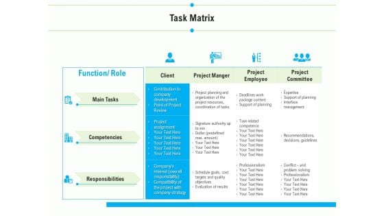 Project Deliverables Outline Task Matrix Ppt Summary Graphics Template PDF