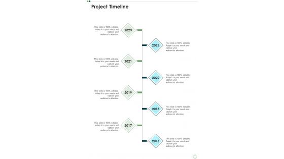 Project Development Planning Proposal Template Project Timeline One Pager Sample Example Document Project Development Planning Proposal Template Project Timeline One Pager Sample Example Document