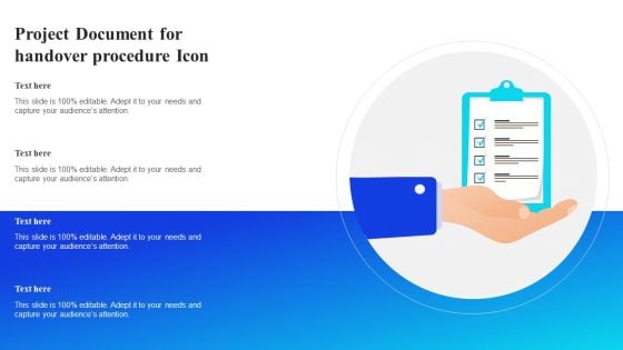 Project Document For Handover Procedure Icon Information PDF