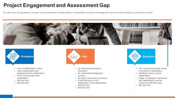 Project Engagement And Assessment Gap Ppt Ideas Shapes PDF