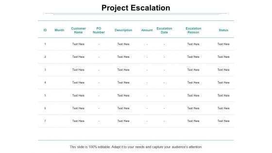 Project Escalation Ppt PowerPoint Presentation Ideas Project Escalation Ppt PowerPoint Presentation Ideas