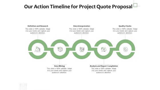 Project Estimate Our Action Timeline For Project Quote Proposal Ppt Inspiration Design Templates PDF Project Estimate Our Action Timeline For Project Quote Proposal Ppt Inspiration Design Templates PDF