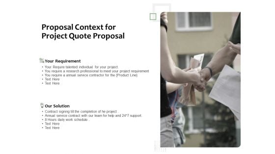 Project Estimate Proposal Context For Project Quote Proposal Ppt Inspiration Smartart PDF Project Estimate Proposal Context For Project Quote Proposal Ppt Inspiration Smartart PDF