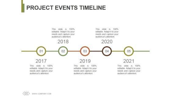 Project Events Timeline Ppt PowerPoint Presentation File Portrait