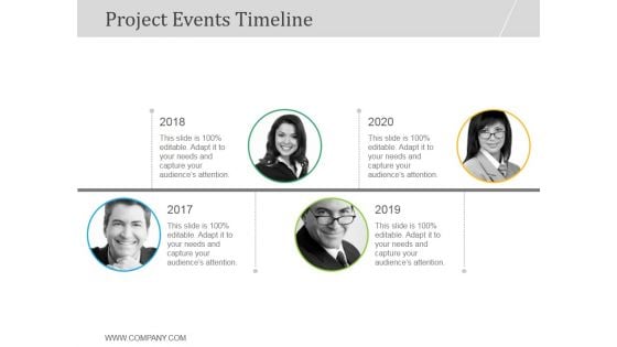 Project Events Timeline Ppt PowerPoint Presentation Images