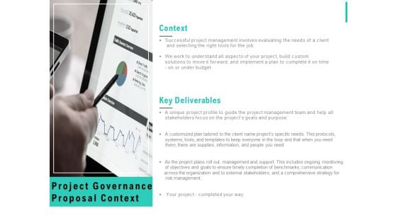 Project Governance Proposal Context Ppt PowerPoint Presentation Icon Inspiration