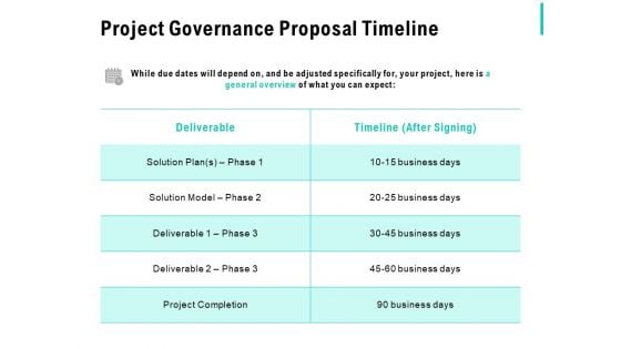Project Governance Proposal Timeline Ppt PowerPoint Presentation Infographic Template Graphic Tips Project Governance Proposal Timeline Ppt PowerPoint Presentation Infographic Template Graphic Tips