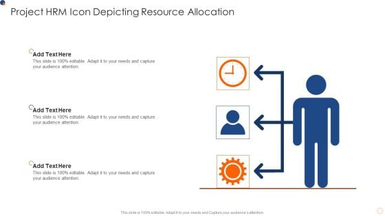 Project HRM Icon Depicting Resource Allocation Brochure PDF