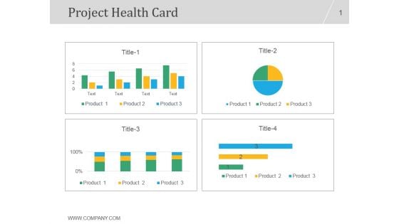 Project Health Card Ppt PowerPoint Presentation Samples