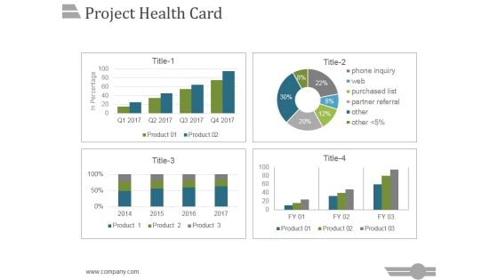Project Health Card Template 1 Ppt PowerPoint Presentation Clipart