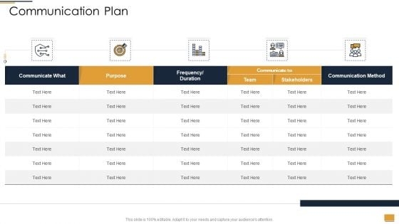 Project Ideation And Administration Communication Plan Ppt Infographics Clipart Images PDF