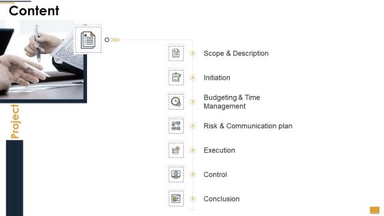 Project Ideation And Administration Content Ppt Slides Backgrounds PDF