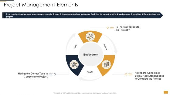 Project Ideation And Administration Project Management Elements Ppt Diagram Lists PDF