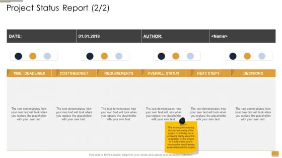 Project Ideation And Administration Project Status Report Ppt Summary Visual Aids PDF